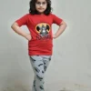 Red Bat Man Printed kids Night Suit - Image 3