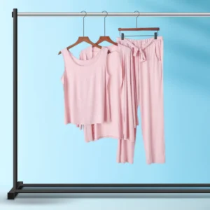 Long Sleeve Women Night Suit PJ Set 3 Pieces