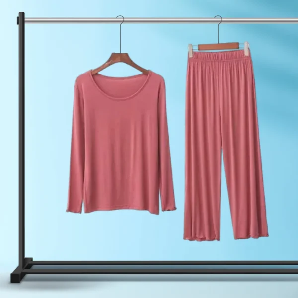 Hot Pink Palazzo Lounge Wear For Women PJ Set ARTICLE