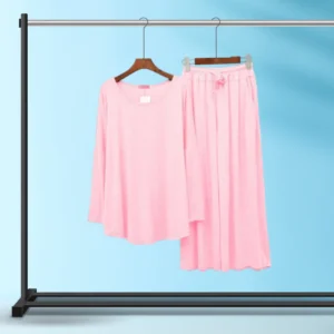 Pink Palazzo Lounge Wear For Women PJ Set ARTICLE