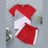 BLACK PANEL T-SHIRT SHORTS Kids short wear - Image 3