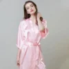 SILK ADJUSTABLE ROBE FOR WOMEN - Image 5