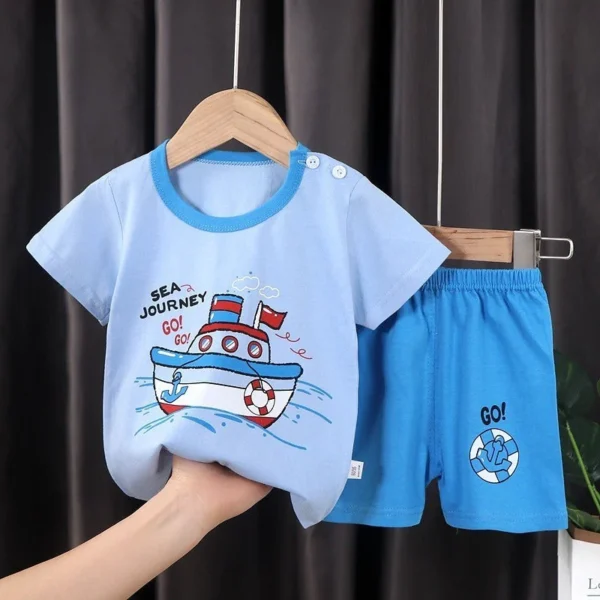 Blue Sea Journey  Kids short wear