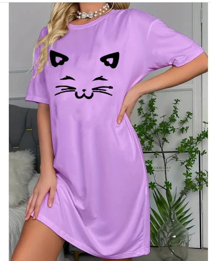 Printed long shirts for women