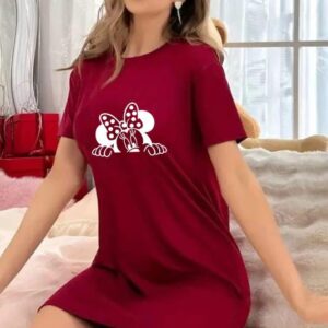 Cartoon Printed Long shirts for woman