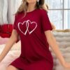 Double Heart Printed long shirt - Image 4