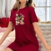 Printed Purple lon shirts for women - Image 2
