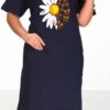 Flower-Printed Long shirt for Woman - Image 3