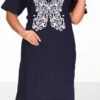 White Butterfly-Printed Long shirt for woman - Image 3